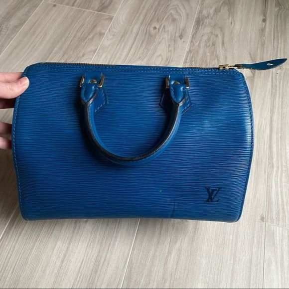 Louis Vuitton Speedy 25 Toledo Blue Epi - Picture 1 of 17